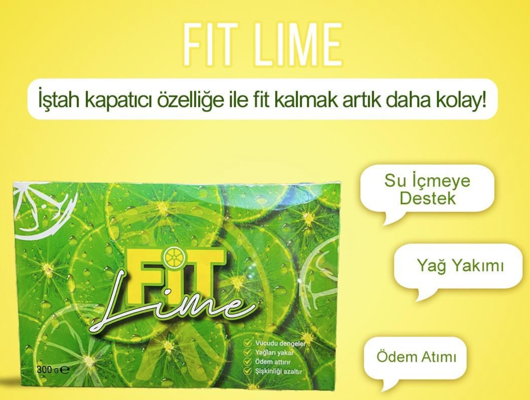 FİT LİME LİMON AROMALI DETOKS ÇAYI