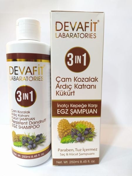 Devafit Çam Kozalak Ardıç Katranı Kükürt Özlü Şampuan 250 ml