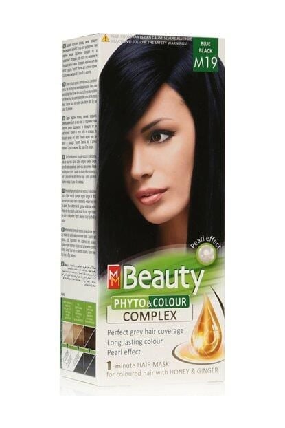 Beauty Bitkisel Saç Boyası (M19 & Mavi Siyah)