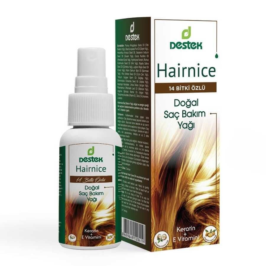 Destek Hairnice 14 Bitki Özlü Doğal Saç Bakım Yağı 150 ml